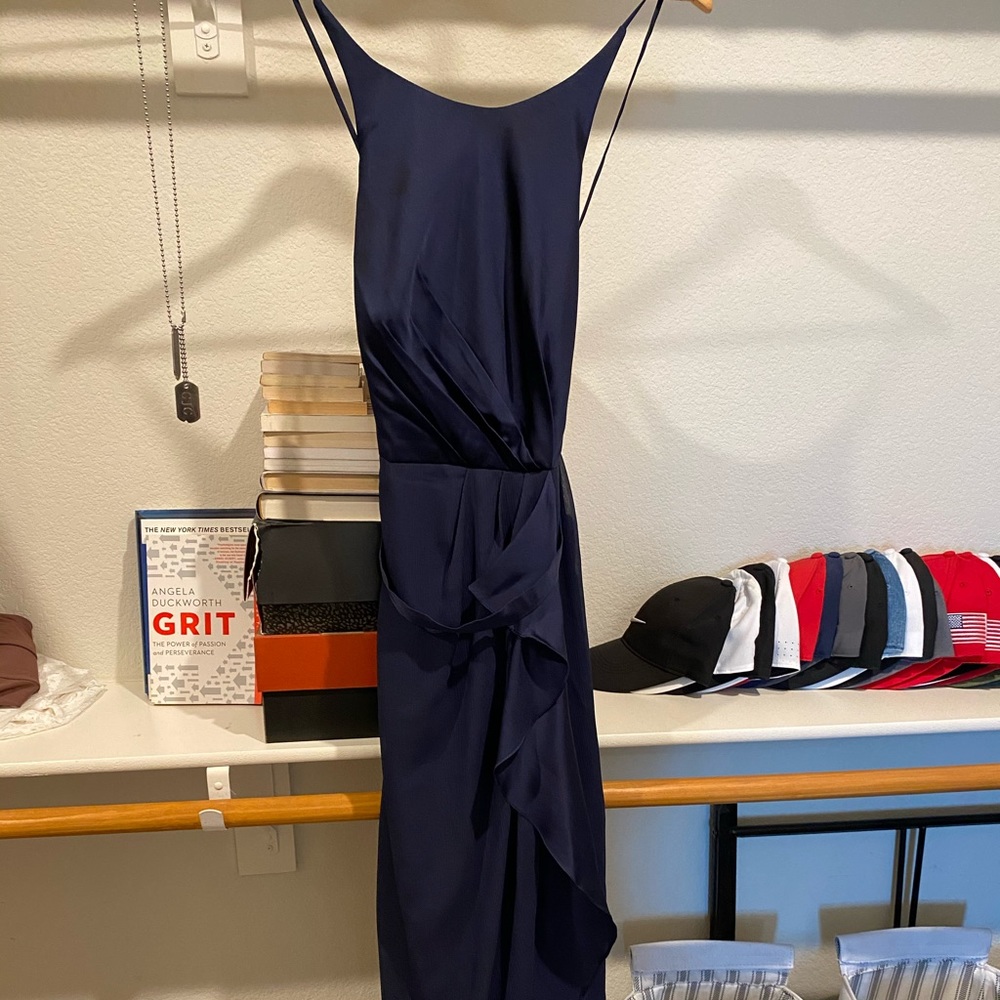 Vera wang navy bridesmaid dress